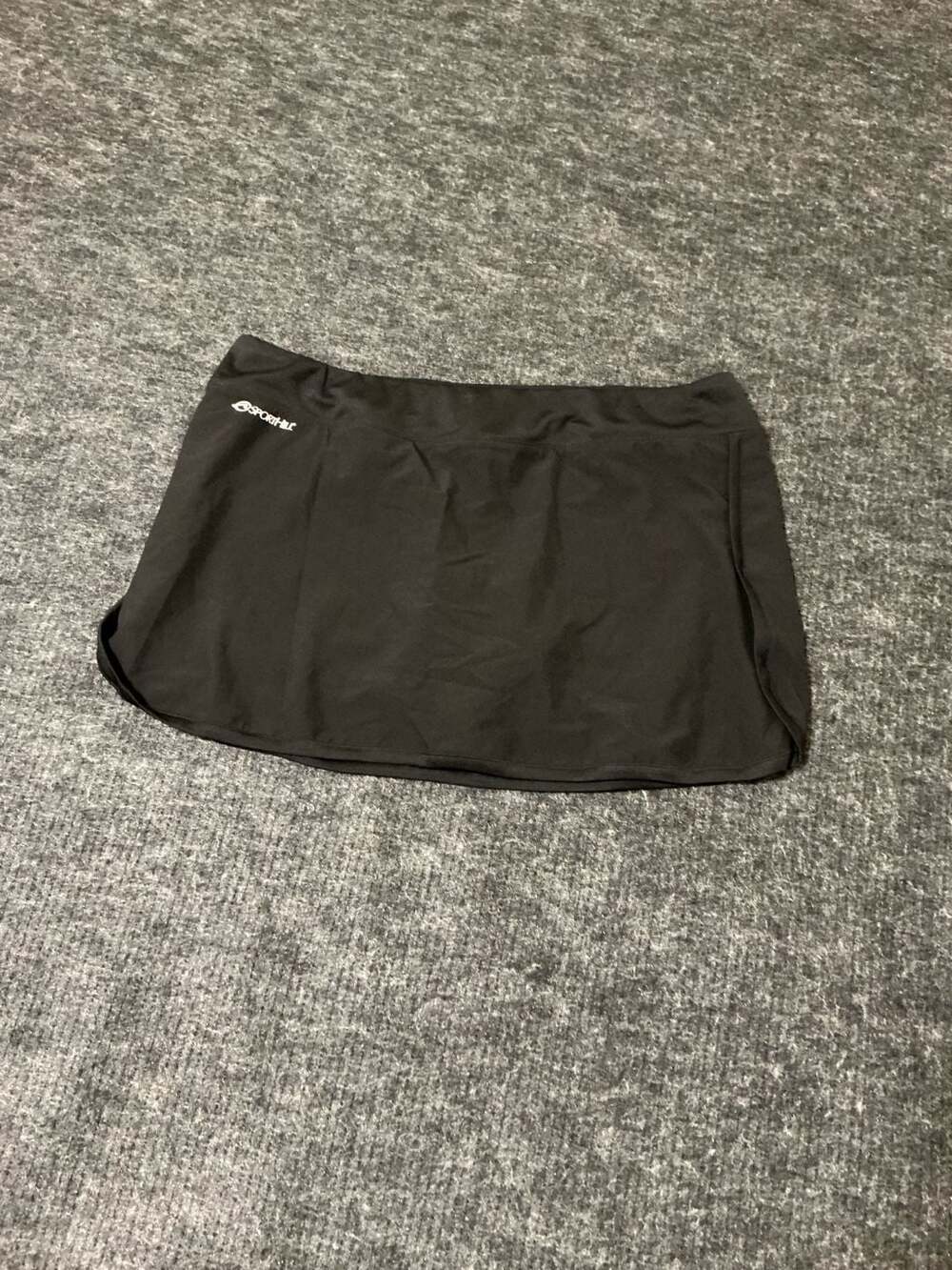 SportHill Women's Black Microlite Stretch Running Skirt Size XL